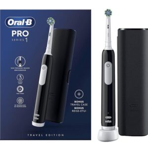 Oral-B tandenborstel PRO series 1 travel edition zwart