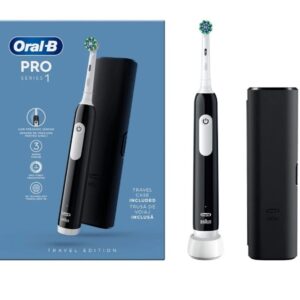 Oral-B tandenborstel PRO series 1 travel edition zwart