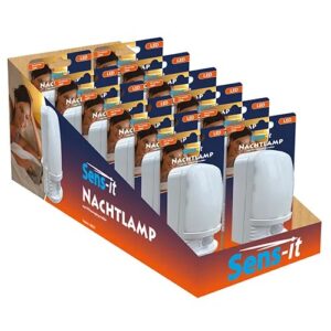 Display 12 stuks LED Nachtlamp PIR + licht/donker sensor